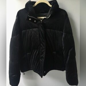Forever 21 Velvet Puffer Jacket